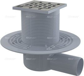 Alca / AlcaDRAIN / AlcaPLAST APV102 oldalsó kifolyású rozsdamentes padlólefolyó, 8594045930412