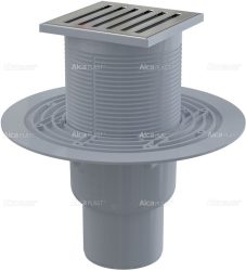 Alca / AlcaDRAIN / AlcaPLAST APV203 alsó kifolyású rozsdamentes padlólefolyó, 8594045930443