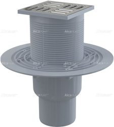 Alca / AlcaDRAIN / AlcaPLAST APV2311 alsó kifolyású rozsdamentes padlólefolyó, 8595580518486