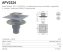 Alca / AlcaDRAIN / AlcaPLAST APV2324 alsó kifolyású rozsdamentes padlólefolyó, 8595580518509