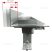 Alca / AlcaDRAIN / AlcaPLAST  APZ1004-950 Flexible Zuhanyfolyóka / falhoz beállítható peremmel / alaptest