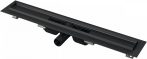   Alca / AlcaDRAIN / AlcaPLAST APZ101BLACK LOW Zuhanyfolyóka peremmel perforált rácsokhoz, fekete-matt/fekete-matt/black,  APZ101BLACK-850 8595580511357
