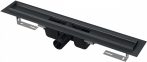   Alca / AlcaDRAIN / AlcaPLAST APZ1BLACK Zuhanyfolyóka peremmel perforált rácsokhoz, fekete-matt / fekete-matt / black,  APZ1BLACK-1150 8595580511814