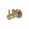   Alca / AlcaDRAIN / AlcaPLAST  ARV001-G-B Sarokszelep szűrővel 1/2"×3/8", GOLD-szálcsiszolt matt / GOLD-szálcsiszolt matt,  ARV001-G-B 8595580571757