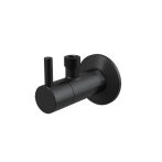   Alca / AlcaDRAIN / AlcaPLAST ARV001-BLACK, Sarokszelep szűrővel 1/2"×3/8" fekete-matt, 8595580558741