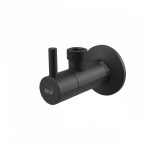   Alca / AlcaDRAIN / AlcaPLAST  ARV003-BLACK Sarokszelep szűrővel 1/2"×1/2", fekete-matt / fekete-matt,  ARV003-BLACK 8595580566456