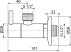 Alca / AlcaDRAIN / AlcaPLAST ARV003B Sarokszelep szűrővel 1/2"×1/2"/ kerek / fehér / 8595580567200