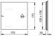 Alca / AlcaDRAIN / AlcaPLAST AVD001, Kádajtó 150 × 150, fehér, 8594045933697