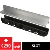   Alca / AlcaDRAIN / AlcaPLAST AVZ101-R321 Asszimetrikus kültéri résfolyóka 100 mm, rozsdamentes acélból,  AVZ101-R321 8595580559694