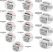 Alca / AlcaDRAIN / AlcaPLAST  AVZ101R-R122R Asszimetrikus kültéri résfolyóka revíziós résszel 160 mm, horganyzott acélból,  AVZ101R-R122R 8595580549862