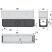 Alca / AlcaDRAIN / AlcaPLAST  AVZ101S-R321R Asszimetrikus kültéri résfolyóka revíziós résszel 100 mm, rozsdamentes acélból,  AVZ101S-R321R 8595580547400
