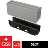   Alca / AlcaDRAIN / AlcaPLAST  AVZ101S-R324R Szimmetrikus kültéri résfolyóka revíziós résszel 160 mm, rozsdamentes acélból,  AVZ101S-R324R 8595580547431