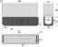 Alca / AlcaDRAIN / AlcaPLAST  AVZ101S-R324R Szimmetrikus kültéri résfolyóka revíziós résszel 160 mm, rozsdamentes acélból,  AVZ101S-R324R 8595580547431