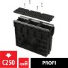   Alca / AlcaDRAIN / AlcaPLAST AVZ103R-R403 Kültéri lefolyó AVZ103 fém peremmel és kompozit ráccsal C250,   AVZ103R-R403 8595580547844