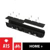   Alca / AlcaDRAIN / AlcaPLAST  AVZ104-R401 Kültéri folyóka 100 mm műanyag peremmel és műanyag ráccsal A15,  AVZ104-R401 8595580547745