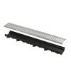   Low - Kültéri folyóka 60 mm műanyag peremmel és horganyzott „C“ profilú ráccsal A15, AVZ112-R102