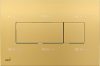   Alca / AlcaDRAIN / AlcaPLAST M375 Kétöblítéses fehér nyomólap falba építhető tartályhoz, arany, 8595580501730