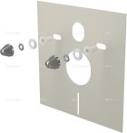   Alca / AlcaDRAIN / AlcaPLAST  M930CR Szigetelő lemez függeszthető WC-hez és bidéhez tartozékokkal és fedéllel (fehér)