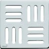   Alca / AlcaDRAIN / AlcaPLAST MPV001 rozsdamentes padló összefolyó rács, 102 × 102 × 5 sárgaréz-króm,
