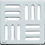  Alca / AlcaDRAIN / AlcaPLAST MPV001 rozsdamentes padló összefolyó rács, 102 × 102 × 5 sárgaréz-króm,