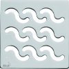   Alca / AlcaDRAIN / AlcaPLAST MPV002 rozsdamentes acél padló összefolyó rács, 102×102×5, 105x105-ös kerethez,  8594045930399