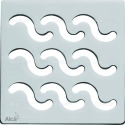 Alca / AlcaDRAIN / AlcaPLAST MPV002 rozsdamentes acél padló összefolyó rács, 102×102×5, 105x105-ös kerethez,  8594045930399