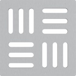 Alca / AlcaDRAIN / AlcaPLAST MPV011 8595580555481	Rozsdamentes rács a rozsdamentes padlóösszefolyókhoz 102×102 mm