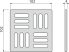 Alca / AlcaDRAIN / AlcaPLAST MPV011 8595580555481	Rozsdamentes rács a rozsdamentes padlóösszefolyókhoz 102×102 mm