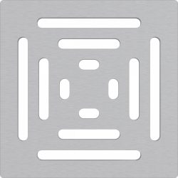 Alca / AlcaDRAIN / AlcaPLAST MPV012 8595580555498	Rozsdamentes rács a rozsdamentes padlóösszefolyókhoz 102×102 mm