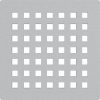   Alca / AlcaDRAIN / AlcaPLAST MPV014 8595580555504	Rozsdamentes rács a rozsdamentes padlóösszefolyókhoz 102×102 mm
