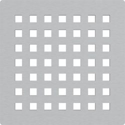 Alca / AlcaDRAIN / AlcaPLAST MPV014 8595580555504	Rozsdamentes rács a rozsdamentes padlóösszefolyókhoz 102×102 mm