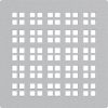   Alca / AlcaDRAIN / AlcaPLAST MPV015 8595580555511	Rozsdamentes rács a rozsdamentes padlóösszefolyókhoz 102×102 mm