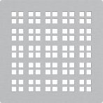   Alca / AlcaDRAIN / AlcaPLAST MPV015 8595580555511	Rozsdamentes rács a rozsdamentes padlóösszefolyókhoz 102×102 mm