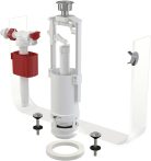   Alca / AlcaDRAIN / AlcaPLAST  SA2000 1/2" CHROM Öblítő rendszer komplett / szett tartalma: öblítőszelep + töltőszelep, stop gombos magasság állítással kerámia / porcelán WC tartályhoz