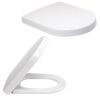   VILLEROY & BOCH O.NOVO wc-ülőke, soft closing / lassú záródású, Duroplast, fém zsanérral, antibakteriális, fehér / 9M38 S1 01 / 9M38S101