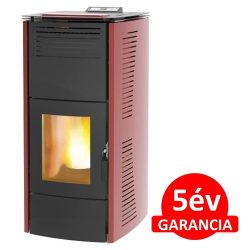 Centrometal CentroPelet ZV16 meleg levegős és vízteres pellet kályha (bordó - 16,1 kW), 12010100ZV16C