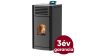   RUBYNOR ONYX HYDRO pellet kályha (24 kW szürke), 123232000024GY