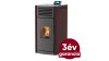   RUBYNOR ONYX HYDRO pellet kályha (30 kW bordó), 123232000030C