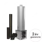   MSS FM 90 fatüzelésű acél vízmelegítő (90 L tartály / 5,5 kW tűztér) + 3 db-os füstcső szett, 126464000FM90S