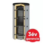 Sunsystem PBM R2 1500 fűtési puffer tartály 2 db hőcserélővel - szigeteléssel, 90°-os csonkozással (1409 liter), 220303021500 Sunsystem PBM R2 1500 fűtési puffer tartály 2 db hőcserélővel - szigeteléssel, 90°-os csonkozással (1409 liter), 220303021500