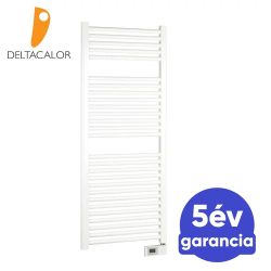 Deltacalor Electro 500 Watt elektromos  törölközőszárítós radiátor, 500Watt / Manuális vezérléssel / Fehér / 500mm, 382828100500