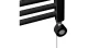 WENTOREX Tolla Electric 700 Watt elektromos törölközőszárítós radiátor (fekete / 500 mm), 3861611B07005 WENTOREX Tolla Electric 700 Watt elektromos törölközőszárítós radiátor (fekete / 500 mm), 3861611B07005