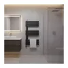   WENTOREX Asymmetric Electric 400 Watt elektromos törölközőszárító radiátor (fekete - 500 mm), 3861615B04005