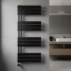   WENTOREX Asymmetric Electric 700 Watt elektromos törölközőszárító radiátor (fekete - 500 mm), 3861615B07005