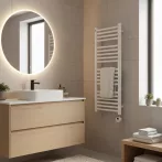 WENTOREX Stretto Electric 300 Watt elektromos törölközőszárító radiátor (fehér - 400 mm), 38656130003W WENTOREX Stretto Electric 300 Watt elektromos törölközőszárító radiátor (fehér - 400 mm), 38656130003W