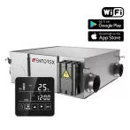 WENTOREX HRV Multi Horizontal 250 WiFi központi hővisszanyerős szellőztető (250 m3/h / mennyezeti), 656548MH1W250 WENTOREX HRV Multi Horizontal 250 WiFi központi hővisszanyerős szellőztető (250 m3/h / mennyezeti), 656548MH1W250