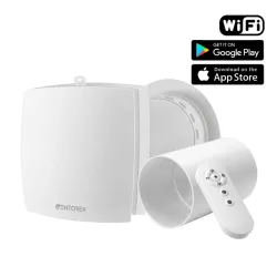 WENTOREX HRV One Medium WiFi egyhelyiséges hővisszanyerős szellőztető + 60 cm toldócső, 656548S10W064S1 WENTOREX HRV One Medium WiFi egyhelyiséges hővisszanyerős szellőztető + 60 cm toldócső, 656548S10W064S1