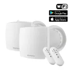 WENTOREX HRV One Medium WiFi egyhelyiséges hővisszanyerős szellőztető 2 db-os szett, párosítható, 656548S10W064S2 WENTOREX HRV One Medium WiFi egyhelyiséges hővisszanyerős szellőztető 2 db-os szett, párosítható, 656548S10W064S2