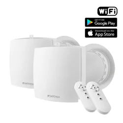 WENTOREX HRV One Medium WiFi egyhelyiséges hővisszanyerős szellőztető 2 db-os szett, párosítható, 656548S10W064S2 WENTOREX HRV One Medium WiFi egyhelyiséges hővisszanyerős szellőztető 2 db-os szett, párosítható, 656548S10W064S2