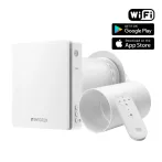WENTOREX HRV One Top WiFi egyhelyiséges hővisszanyerős szellőztető + 60 cm toldócső, 656548S11W060S1 WENTOREX HRV One Top WiFi egyhelyiséges hővisszanyerős szellőztető + 60 cm toldócső, 656548S11W060S1